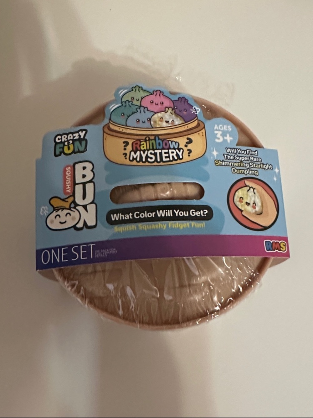 Crazy Fun Rainbow Mystery Squishy Bun - Beige